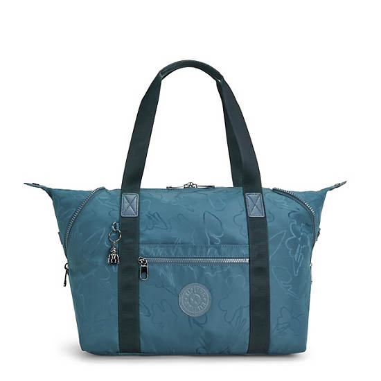 Kipling Art Medium Fashion Tote Bags Nocturnal Grey | CA 1765QM